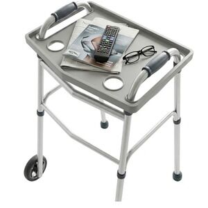 Walker Tray with Cup Holders, Walker Tray for Folding Walkers, Mobility Accessor